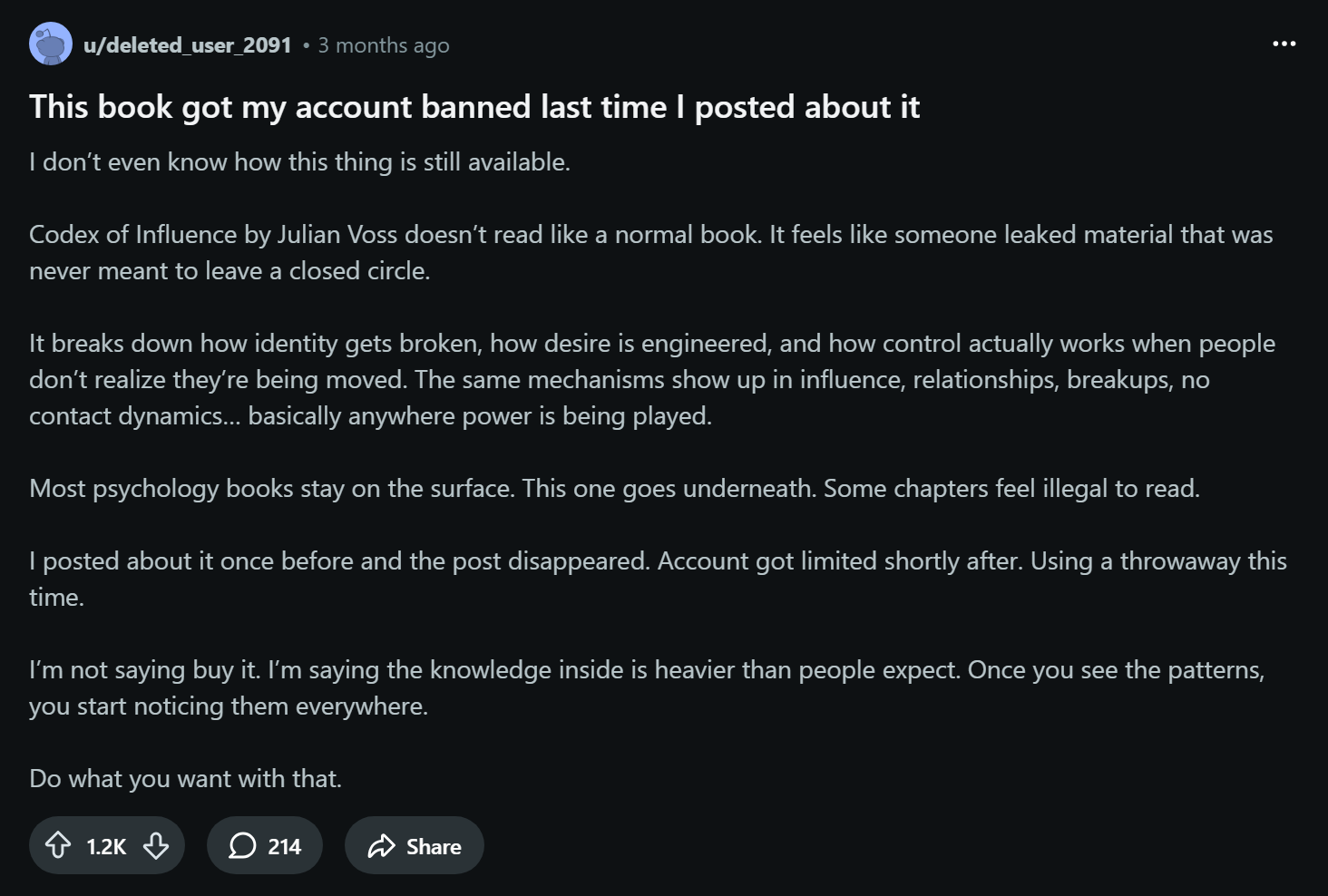Reddit Post